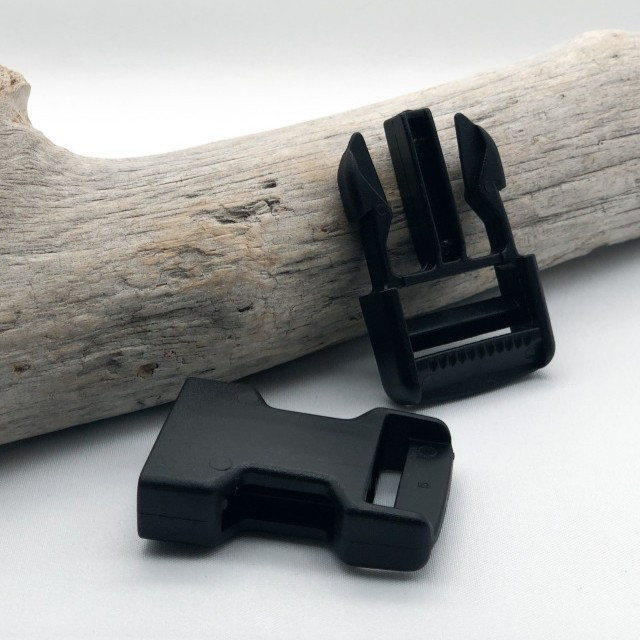 25mm Black Clip Buckle - Maison Klem